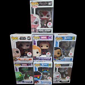 Funko Pop Figures. NIB. Set of 7. X-men Star Wars DC Walgreens Exclusives